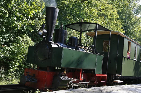 Kleine Alte Dampflokomotive — Stockfoto