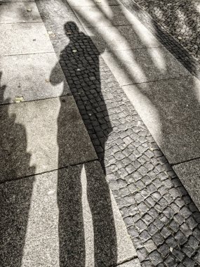 Shadow Of A Man close up shot clipart