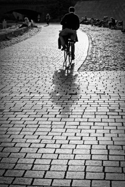 fotoğraf ile sportif insanların açık bisiklet, tatil Bisiklet harcamak