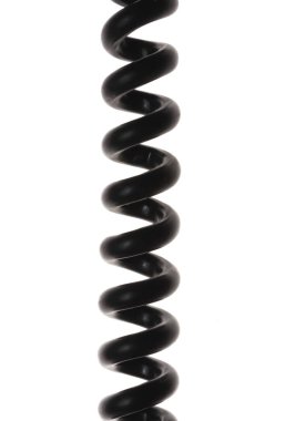 Beyaz arka plan üzerinde izole telefon kablosu