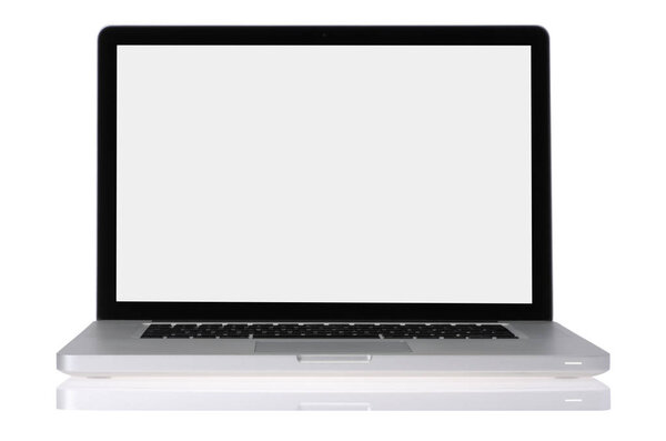 Ноутбук, изолированный на белом фоне
