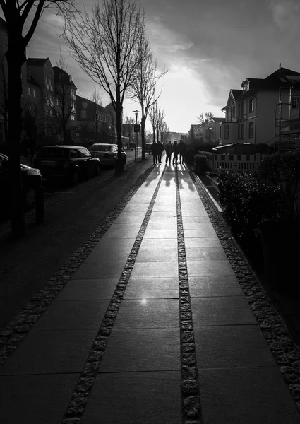 Foto Van Straat Met Het Oude Gebouw Stad — Stockfoto