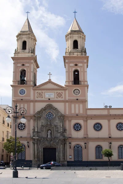 Foto Forntida Kyrka Cadiz Staden Spanien — Stockfoto