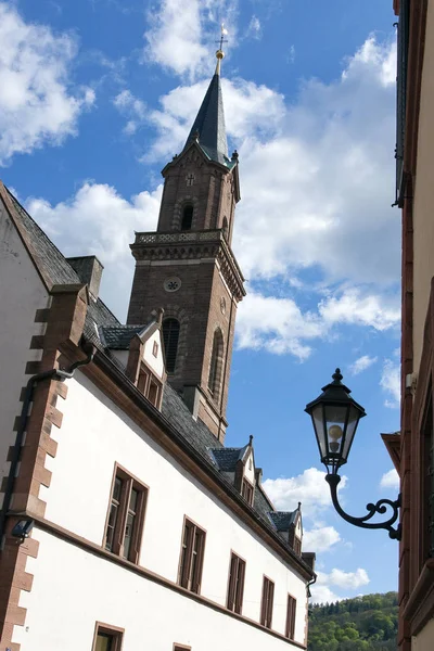 Kerk Tower Schot Dagtijd — Stockfoto