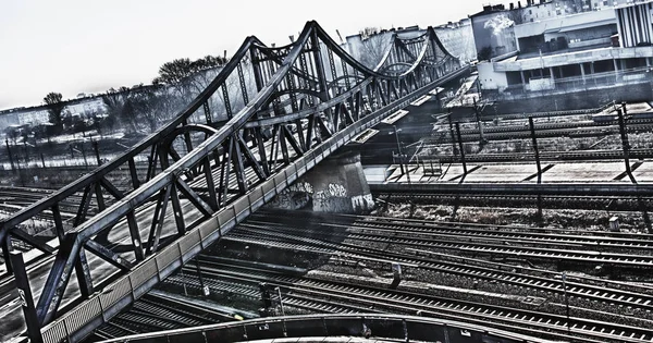 Bruggenbouw Dagtijd Schot — Stockfoto