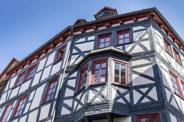 Foto Vicino Half Timbered House — Foto Stock