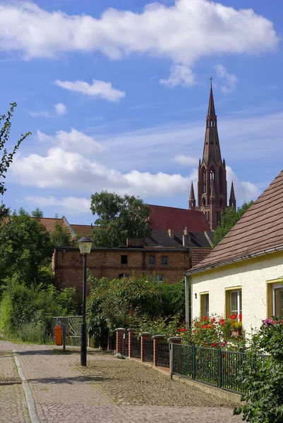 Vista Bartholomaei Ciudad Hanseática Demmin Norte Alemania — Foto de Stock