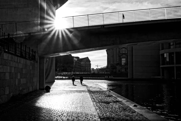 Foto Der Schönen Berliner Stadt Abendlicht — Stockfoto