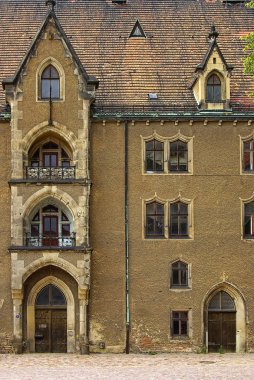 Katedral-Saray bahçedeki Meissen, Meissen Dresden, Saksonya, Almanya, Avrupa yakınındaki tarihi bina