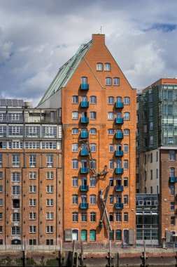 Hamburg şehir şehir merkezindeki eski binalar, Almanya ile fotoğrafı