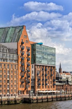 Hamburg şehir şehir merkezindeki eski binalar, Almanya ile fotoğrafı