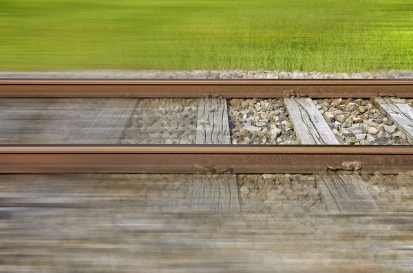 Close Foto Van Railway Road Details Buiten — Stockfoto