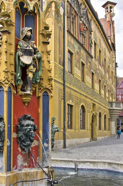 Fuente Syrlinbrunnen Sureste Del Ayuntamiento Ulm Alemania — Foto de Stock