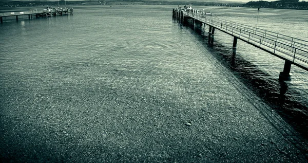 Foto Der Seebrücke Strand Von Dänemark — Stockfoto