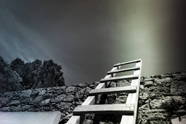 photo of famous ancient castle with Ladder