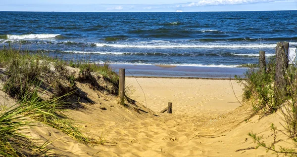 Foto Denmark Beach Dia Ensolarado — Fotografia de Stock