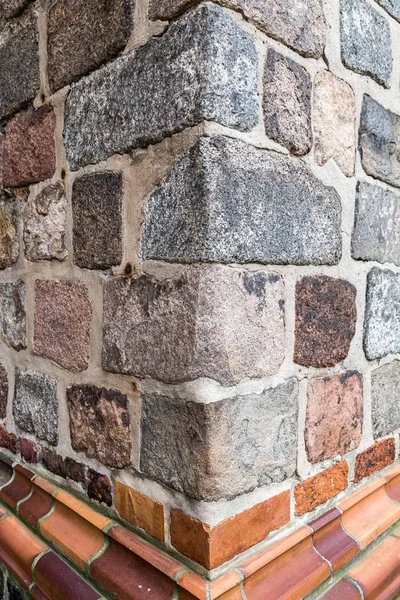 Oude Ruwe Bakstenen Muur Textuur — Stockfoto