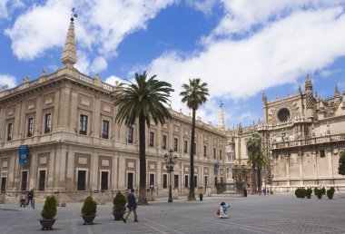 Katedral Santa Maria De La Sede Sevilla görünümünü