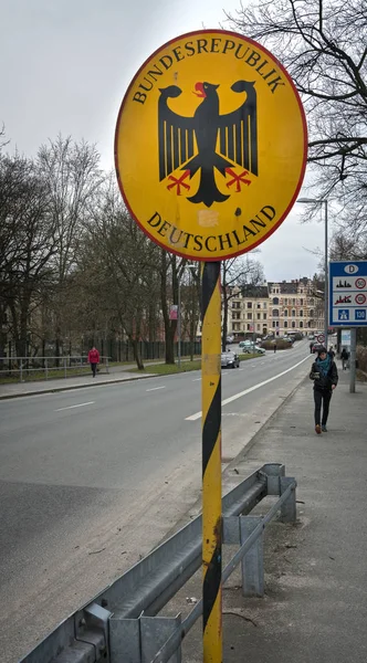 Zdjęcie Niemieckiej Historyczne Znaki Ulicy — Zdjęcie stockowe