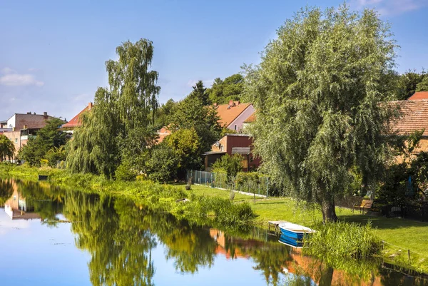 Foto Hermosa Ciudad Potsdam Con Río Azul Alemania — Foto de Stock