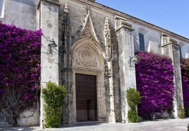 Antik Sandsteinkirche Virgen De Regla fotoğrafı