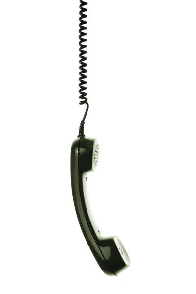 Isolierter Telefonhörer Mit Kabel — Stockfoto