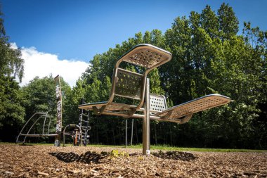 boş Çocuk Bahçesi büyük City Fotoğraf