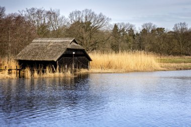Boathouses On The Lake yakın çekim fotoğraf
