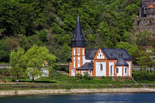 Trechtingshausen Районі Mainz Бінґен Землі Рейнланд Пфальц Німеччина — стокове фото