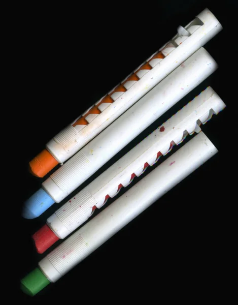 Balmumu Renkli Kalemler Atış Kapatın — Stok fotoğraf