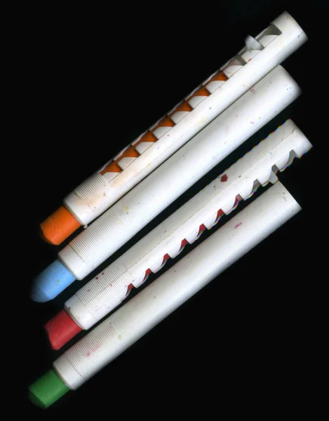 Pensil Warna Wax Close Shot — Stok Foto