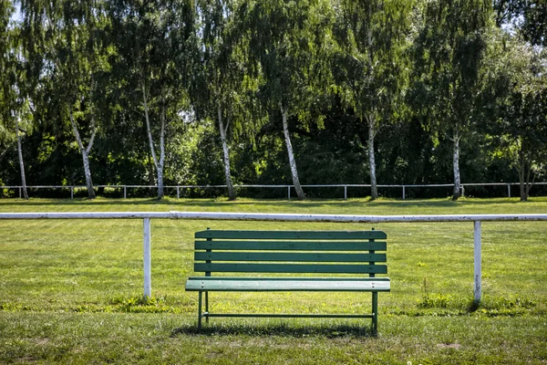 Foto Von Holzbank Freien — Stockfoto