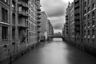 Hamburg şehir şehir merkezindeki eski binalar, Almanya ile fotoğrafı