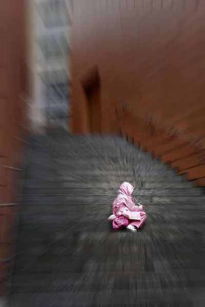 Foto Las Escaleras Del Distrito Aire Libre Ciudad — Foto de Stock