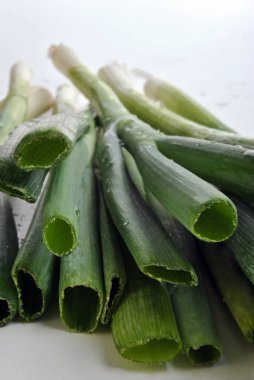 Organik taze soğan atış kapatın