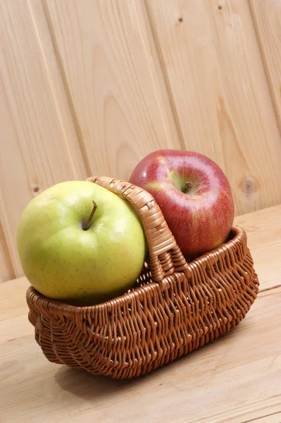 Ripe apples close up shot