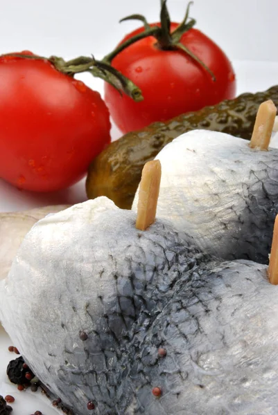 Close Tasty Homemade Fresh Organic Rollmops — Stock Photo, Image