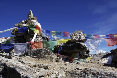 Dua bayrakları Tibet atış kapatın 