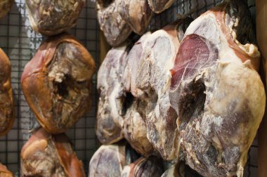 Close-Up lezzetli domuz jambon füme