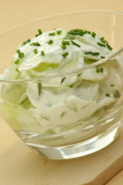 Close Photo Fresh Vegetables Salad Bowl Table Background — Stock Photo, Image