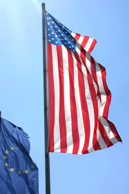 ABD bayrağı atış kapatın