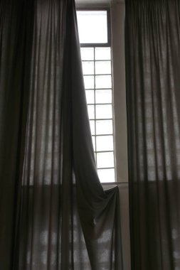 Siyah perde atış kapatın