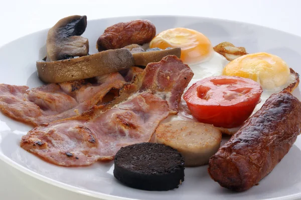 Adicional Irish Breakfast Auf Einem Teller — Fotografia de Stock