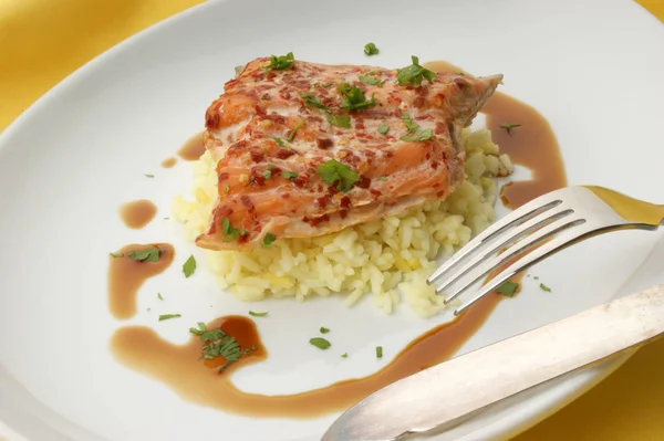 Comida Sabrosa Saludable Cerca Tiro — Foto de Stock