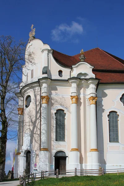 Знаменита Церква Баварії Wieskirche — стокове фото