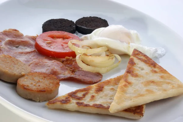 Παραδοσιακό Πρωινό Από Βόρειο Ιρλανδία Για Ένα Μεγάλο Πιάτο — Φωτογραφία Αρχείου