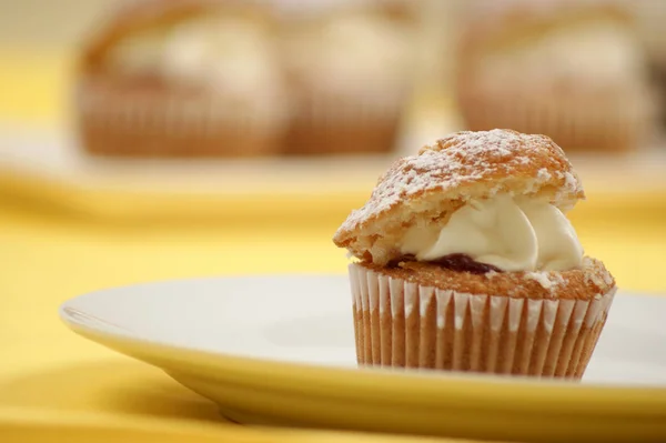 Foto Cerca Pastelería Deliciosa Casera — Foto de Stock