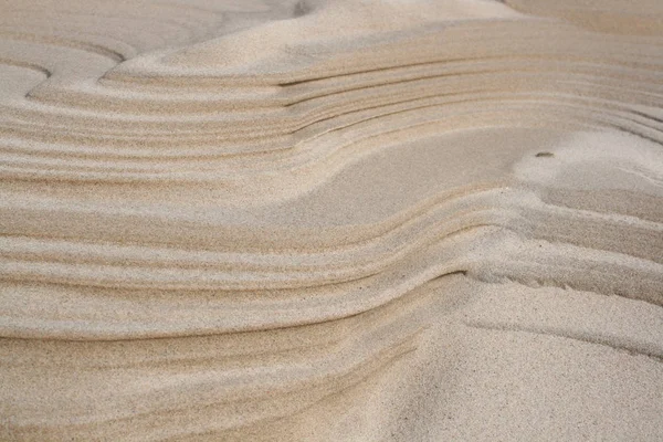 Texture Beach Sand Waves Sunny Day — Stock Photo, Image