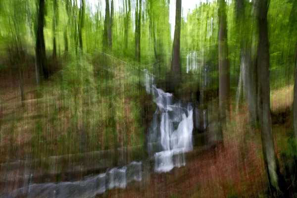 Foto Paisagem Turva Cachoeira Incrível Reno — Fotografia de Stock