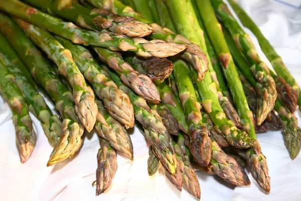 Tasty asparagus in healthy food